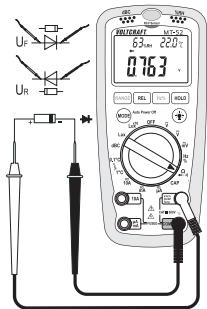 VOLTCRAFT MULTI-DMM MT-52 - e) Diodentest - 2