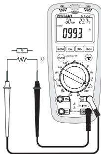 VOLTCRAFT MULTI-DMM MT-52 - d) Weerstandsmeting - 2