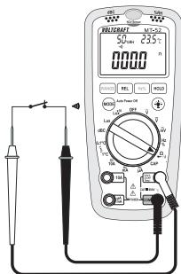 VOLTCRAFT MULTI-DMM MT-52 - f) Continuity test - 2