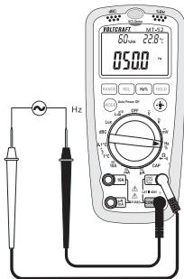 VOLTCRAFT MULTI-DMM MT-52 - i) Frequenzmessung - 1