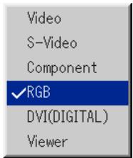 NEC HT1000 - Selecting the computer or video source - 3