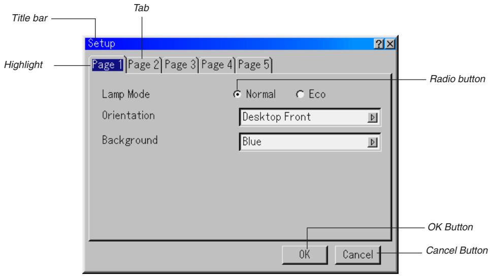 NEC HT1000 - Menu Elements - 1