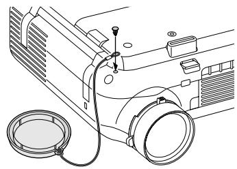 NEC HT1000 - Attaching the lens cap - 2
