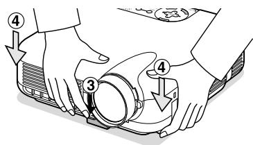 NEC HT1000 - Adjust the Tilt Foot - 2