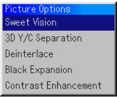 NEC HT1000 - Picture Options - 1