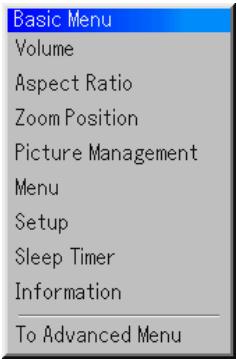NEC HT1000 - Note on Startup screen (Menu Language Select screen) - 4