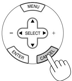 NEC HT1000 - Note on Startup screen (Menu Language Select screen) - 5