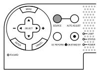 NEC HT1100 - Selecting the computer or video source - 4