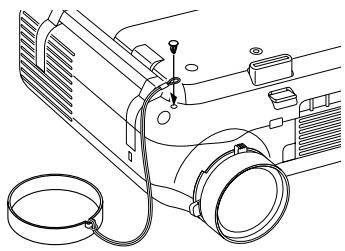 NEC HT1100 - Attaching the lens cap - 2