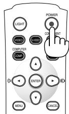 NEC HT1100 - To turn off the projector: - 2
