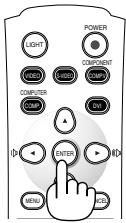NEC HT1100 - Note on Startup screen (Menu Language Select screen) - 4