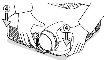 NEC HT1100 - Adjust the Tilt Foot - 2