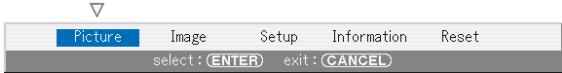 NEC HT1100 - Note on Startup screen (Menu Language Select screen) - 6