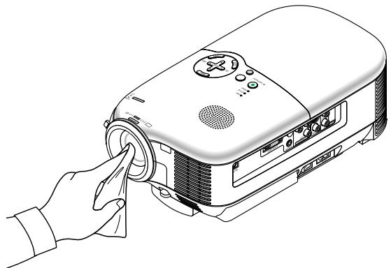 NEC HT410 - Cleaning the Cabinet and the Lens - 3