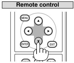 NEC HT510 - Note on Startup screen (Menu Language Select screen) - 2