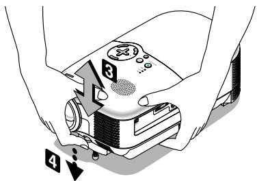 NEC HT510 - Adjusting the Tilt Foot - 2