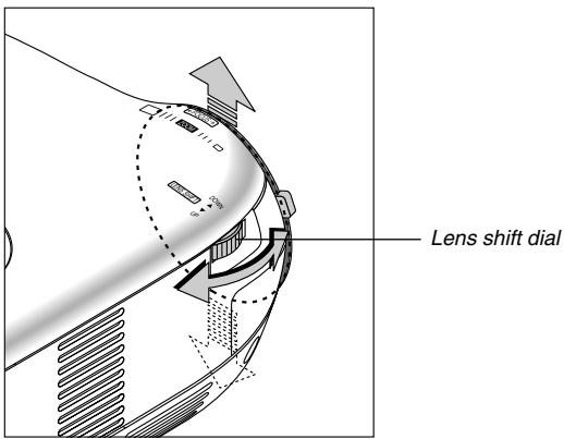 NEC HT510 - Using the Lens Shift Feature - 1
