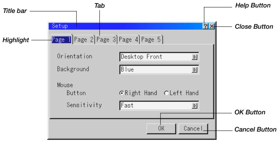NEC LT154 - Menu Elements - 1
