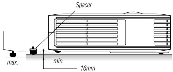 NEC LT154 - Adjust the Tilt Foot - 4
