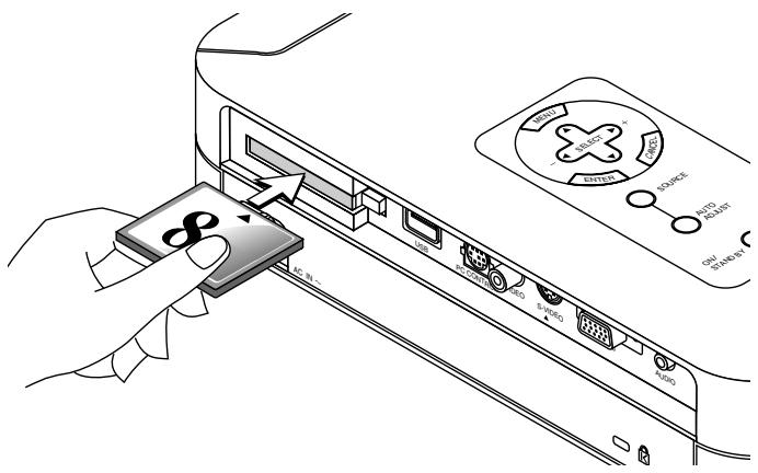 NEC LT154 - Inserting the CompactFlash Card - 1