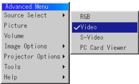 NEC LT154 - Menu Descriptions & Functions Source Select - 1