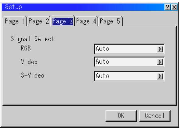 NEC LT154 - [Page3] Signal Select - 1