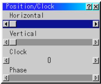 NEC LT154 - Position/ Clock (when Auto Adjust is off) - 1