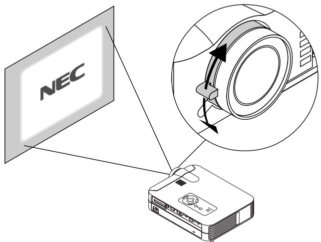 NEC LT154 - Adjust the Image Size and the Focus - 1