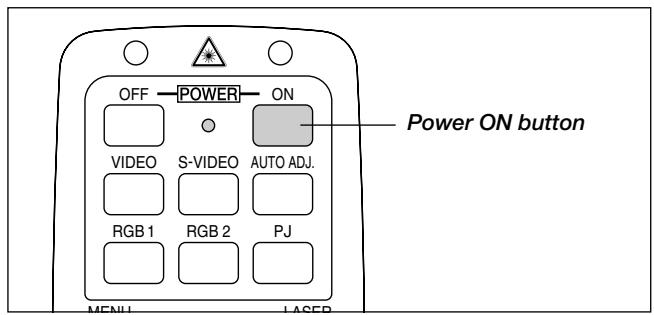 NEC LT154 - Turn on and off the Projector - 1