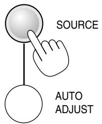 NEC LT154 - Selecting the computer or video source: - 1