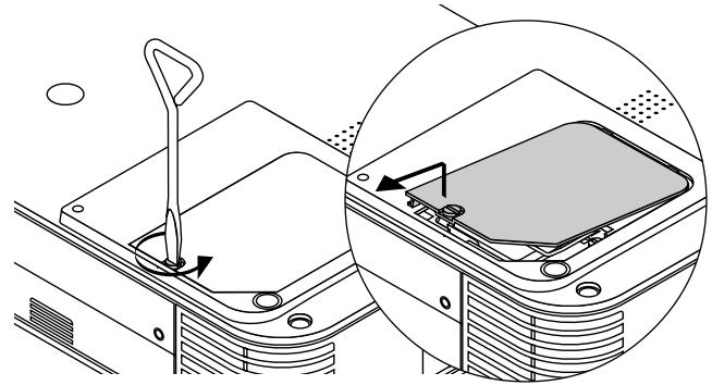 NEC LT156 - To replace the lamp: - 1