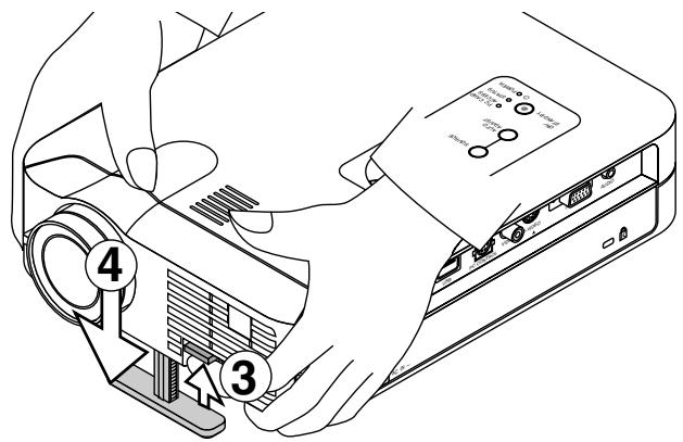 NEC LT156 - Adjust the Tilt Foot - 2