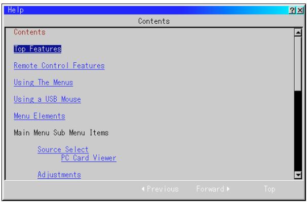 NEC LT156 - Getting Help about how to operate the projector: - 4
