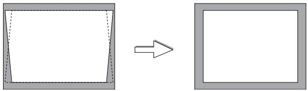 NEC LT180 - Correcting the Vertical Keystone Distortion - 1