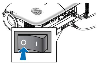 NEC LT180 - To turn off the projector: - 7