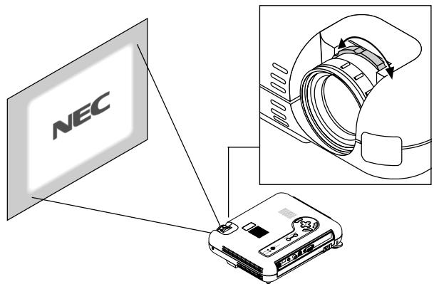 NEC LT75Z - Adjusting the Image Size and the Focus - 1