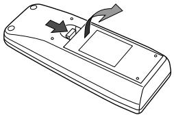 NEC LT75Z - Remote Control Battery Installation - 1
