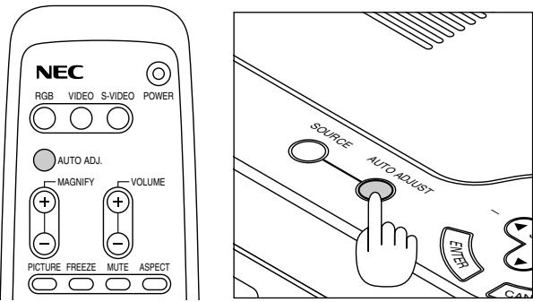 NEC LT75Z - Adjusting the Image Using Auto Adjust - 3