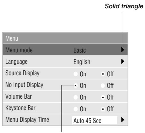 NEC LT75Z - Menu Elements - 2