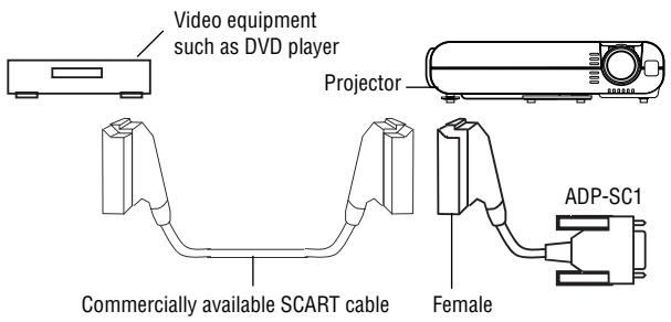 NEC LT75Z - To connect SCART output (RGB) - 1