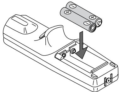 NEC MT1050 - Remote Control Battery Installation - 2
