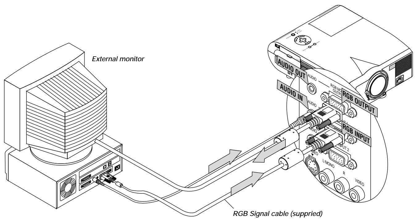 NEC MT1050 - Connecting an External Monitor - 1