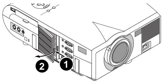 NEC MT1050 - To replace the air-filter: - 2
