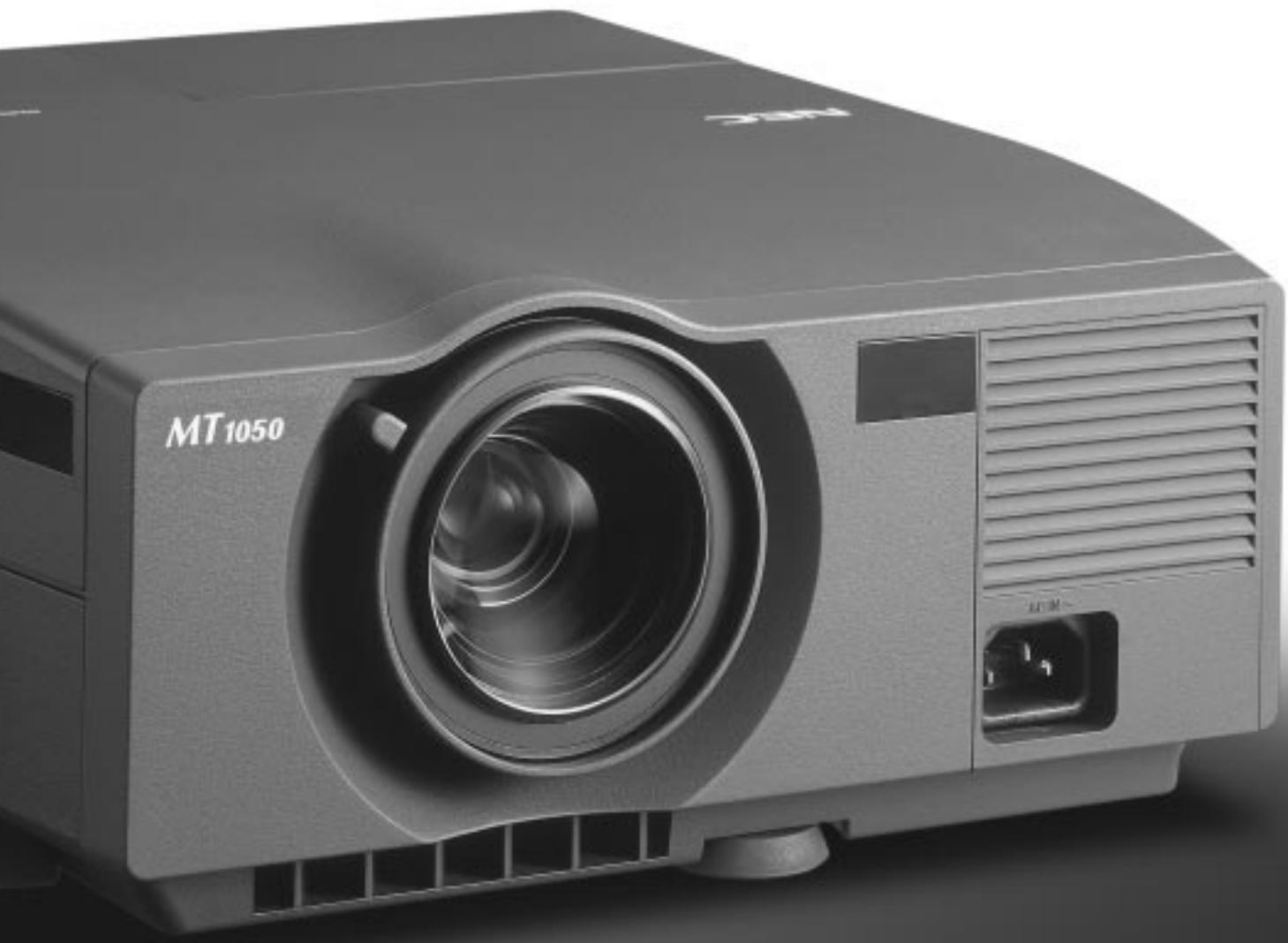 NEC MT1050 - MultiSync MT1055/MT1050/MT850 - 1