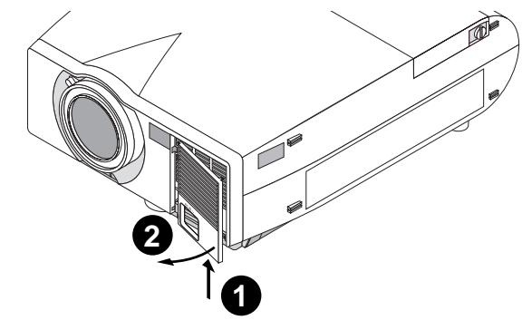 NEC MT1050 - To replace the air-filter: - 1