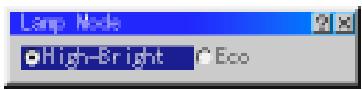 NEC MT1050 - Lamp Mode - 1