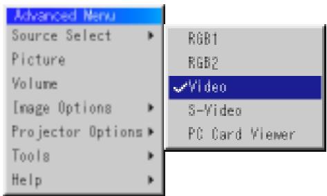 NEC MT1050 - Menu Descriptions & Functions Source Select - 1