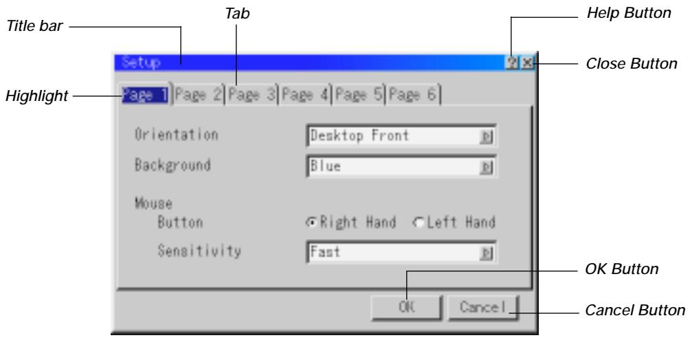 NEC MT1055 - Menu Elements - 1