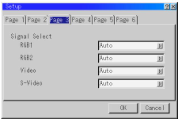NEC MT1055 - [Page3] Signal Select - 1