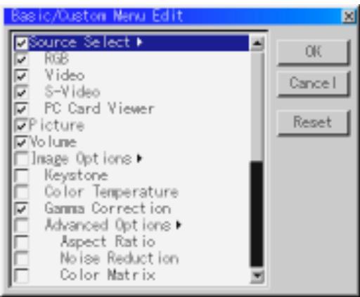 NEC MT1055 - Customizing Basic/Custom Menu - 2